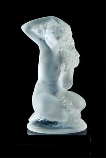 Lalique Crystal Figural Sculpture Floreal
