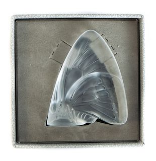 Lalique Crystal Grand Nacre Butterfly w/Box