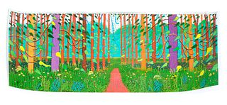 David Hockney Poster The Arrival of Spring Signed