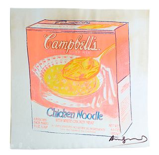 Andy Warhol Campbell's Soup Box Litho Signed