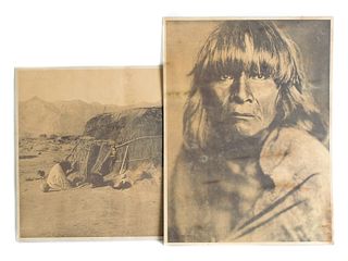 Edward Curtis 2 Vintage Native American Prints