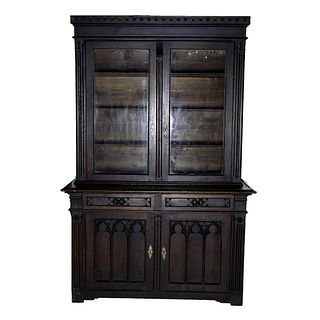 Fantastic 19th Continental Gothic Revival Cabinet