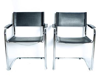 Pair, Modernist Cantilever Chairs after Mart Stam