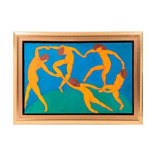 "La Danza". Reproducción de la obra de Henri Matisse  Óleo sobre lienzo. Con marco. 82 x 125 cm.
