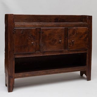 French Provincial Baroque Style Walnut Buffet