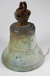 French Bronze Ecclesiastical Bell, circa 1734