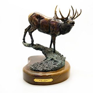 Bronze Wildlife Elk Sculpture, September Challenge