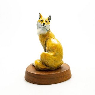 Varicolored Bronze Sculpture, North American Red Fox