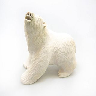 Inuit Tribal Large Figurine Sculpture, Polar Bear