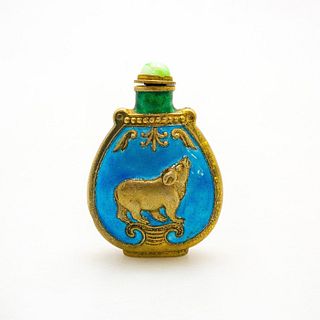 Chinese Vintage Snuff Bottle, Rat Of Vitality