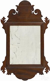Chippendale mahogany looking glass, 19th c., 21 1/2'' h.