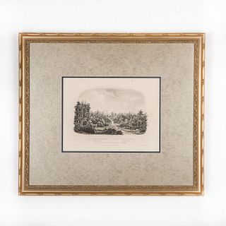 Forest Scene On The Tobihanna, Alleghany Mountains Print