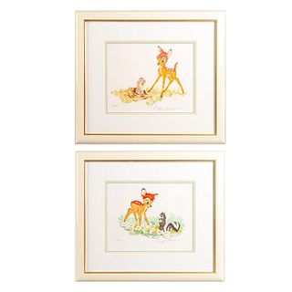 Walt Disney'S Bambi Original Lithograph Set, Suite Iv