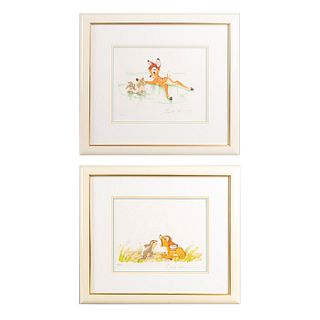 Walt Disney'S Bambi Original Lithograph Set, Suite Iii