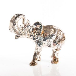 Large Zanfeld Baby Lucky Elephant Silver Sculpture