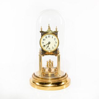 Gustav Becker Brass Anniversary Clock