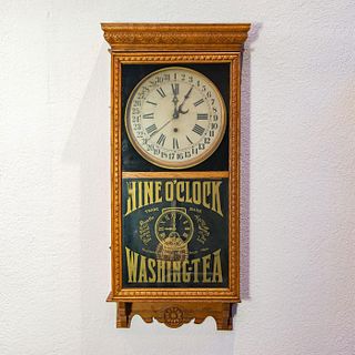 Sessions Advertising Wall Clock, Nine O'Clock Washing Tea