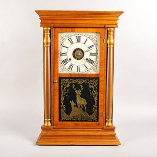 Seth Thomas Walnut Chiming Mantel Clock