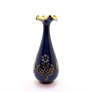 Doulton Lambeth Cobalt Vase