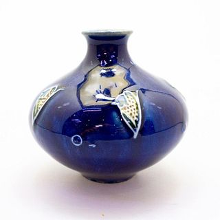 Doulton Lambeth Mini Cobalt Vase
