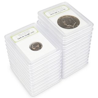 (22 Pc) Slabbed Coin Collection
