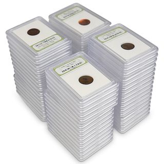 (63 Pc) Slabbed Penny Collection