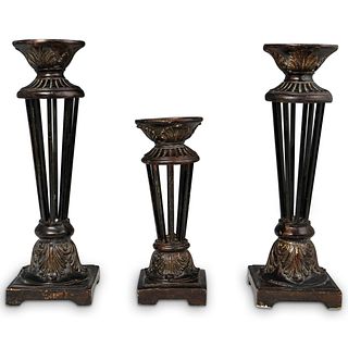 Set Of Three Candle Holders