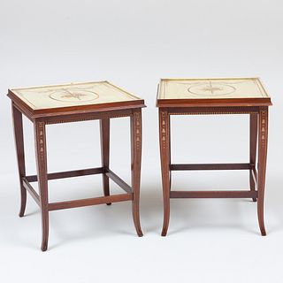 Pair of Edwardian Painted Side Tables 