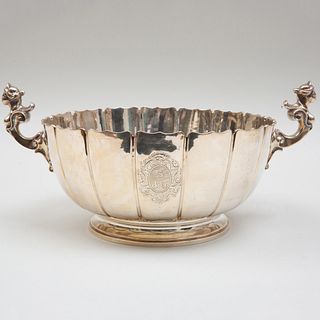 George V Silver Scalloped Circular Bowl