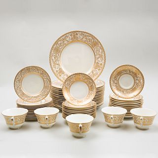 Royal Worcester Gilt-Decorated Porcelain Part Service in the 'Embassy' Pattern