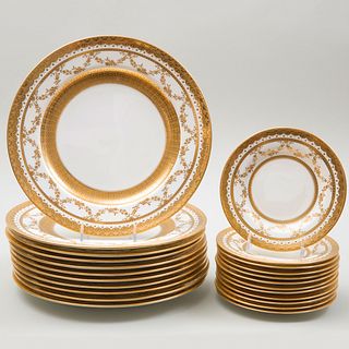 Mintons Gilt-Decorated Porcelain Part Service