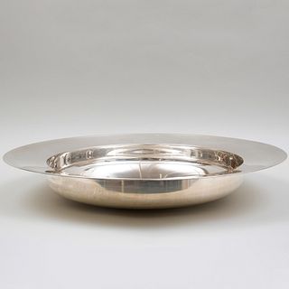 Large Modern English Silver Centerbowl