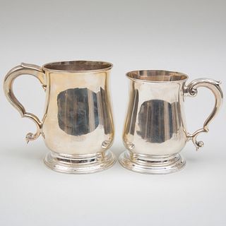 Two George II Silver Mugs