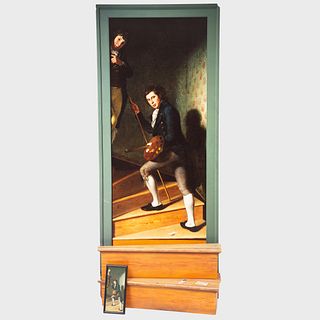 After Charles Wilson Peale (1741-1827): Staircase Group (Portrait of Raphaelle Peale and Titian Ramsay Peale)