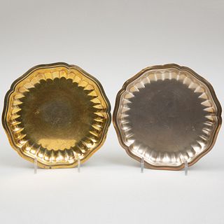 Pair of Puiforcat Silver-Gilt Dishes