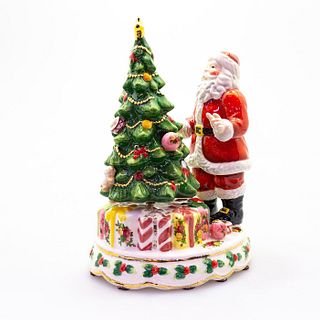 Royal Albert Music Box, Santa With Rotating Christmas Tree