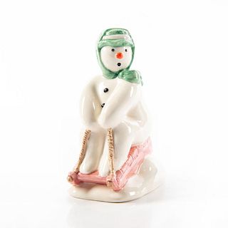 THE SNOWMAN TOBOGGANING DS20 - Royal Doulton Figurine