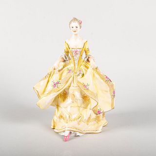 Capodimonte Style Porcelain Victorian Lady Figurine