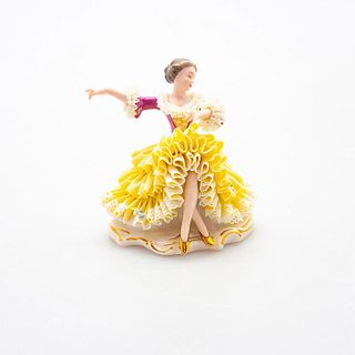 Dreden Art Porcelain Miniature Lace Figurine, Ballerina