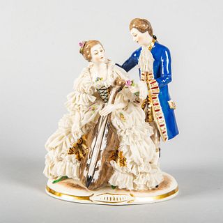 German Porcelain Figural Group, Couple Performing