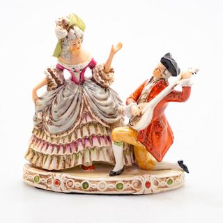 German Porcelain Figural Group, Courting Couple