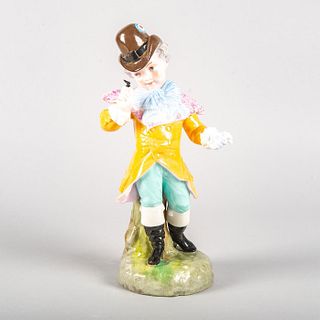 Large Hand Painted Bisque Porcelain Figure, Heubach Style