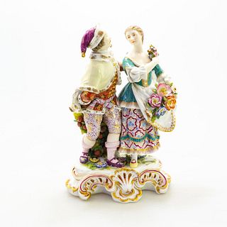 Ludwigsburg Porcelain Figural Group, Courting Couple