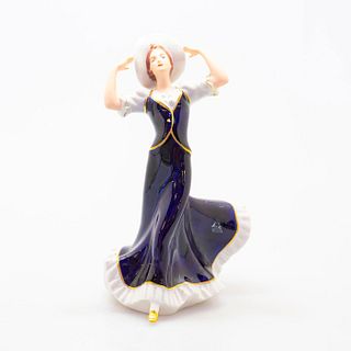 Royal Dux Bohemia Figurine, Woman In Hat
