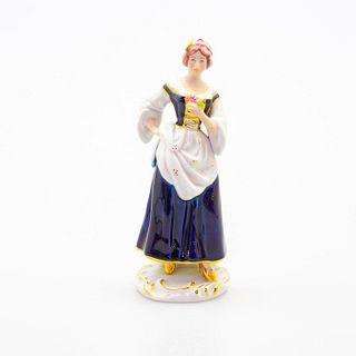 Royal Dux Bohemia Figurine, Woman With Flower