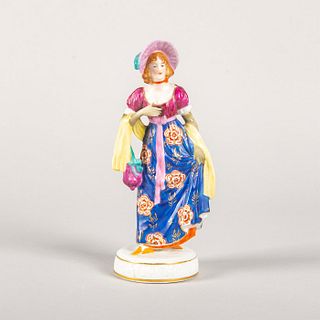 Sitzendorf German Porcelain Lady Figurine