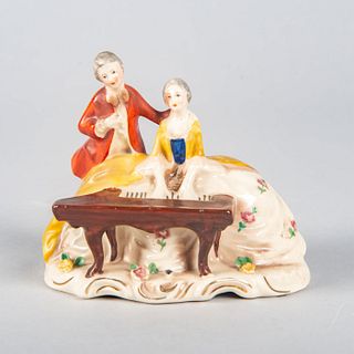 Vintage German Porcelain Figurine, The Recital