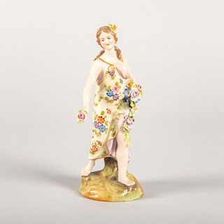 Vintage Porcelain Figurine, Flower Girl