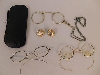 LOT GOLD & GF ITEMS & SPECTACLES