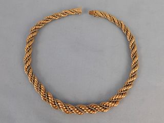 18K GOLD ROPE NECKLACE 